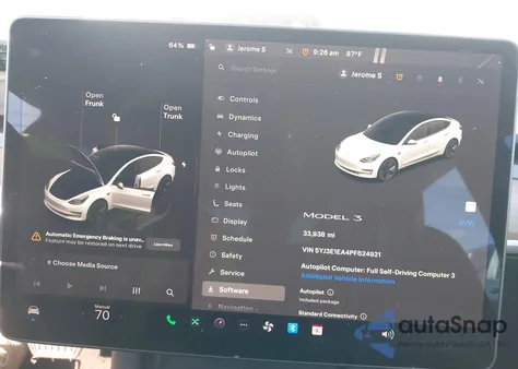 2023 Tesla Model 3 z USA, uszkodzony, nr VIN 5YJ3E1EA4PF624921